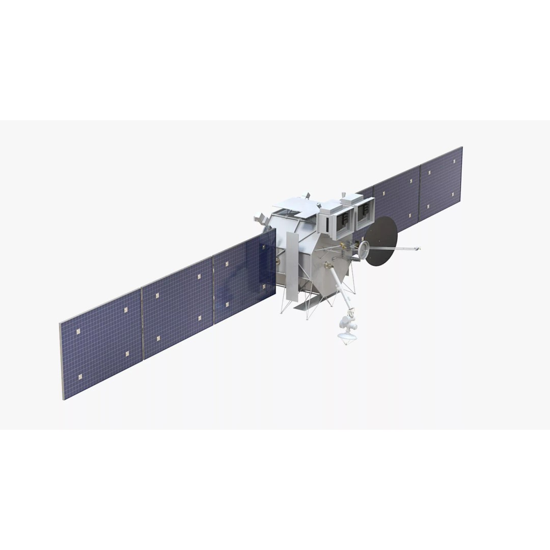 Space Satellite 3D Model – High Poly PBR Asset for Exploration - View 2