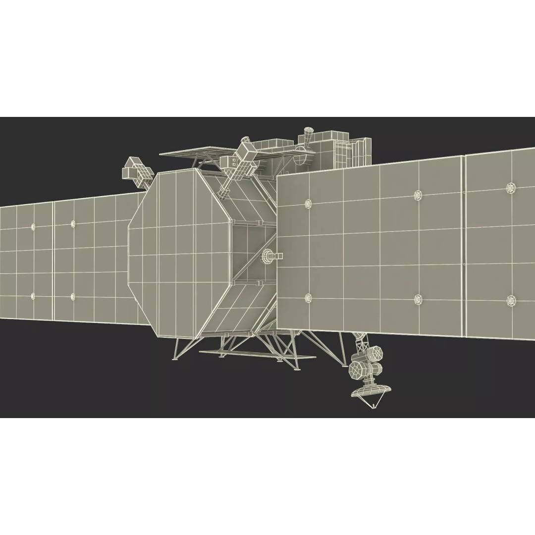 Space Satellite 3D Model – High Poly PBR Asset for Exploration - View 24