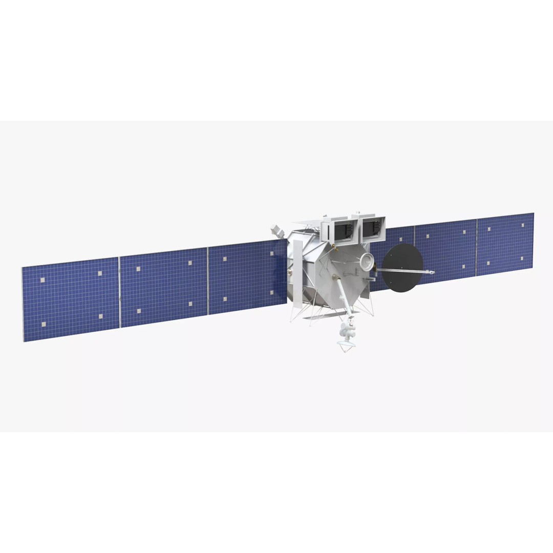 Space Satellite 3D Model – High Poly PBR Asset for Exploration - View 6