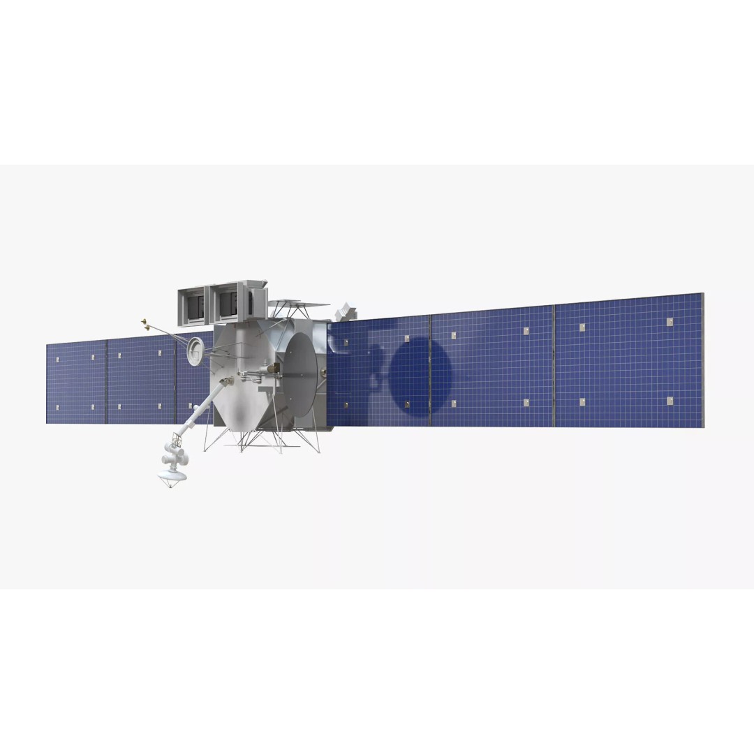 Space Satellite 3D Model – High Poly PBR Asset for Exploration - View 7