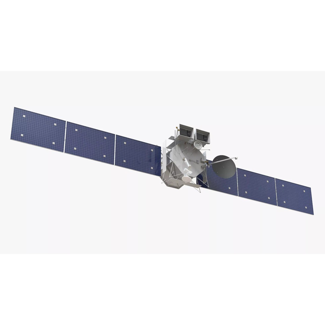 Space Satellite 3D Model – High Poly PBR Asset for Exploration - View 8