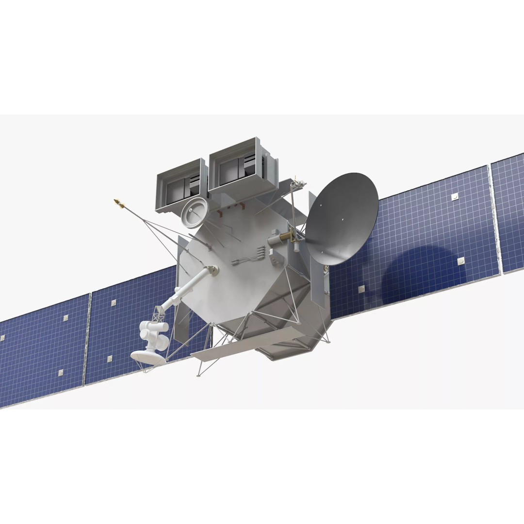 Space Satellite 3D Model – High Poly PBR Asset for Exploration - View 9