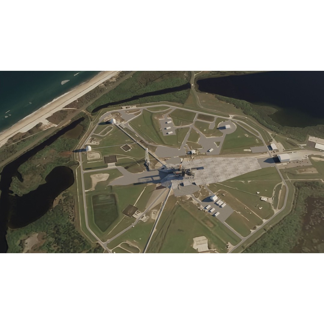 Kennedy Space Center Launch Complex 39-A 3D Model – Low Poly Game Asset, FBX
