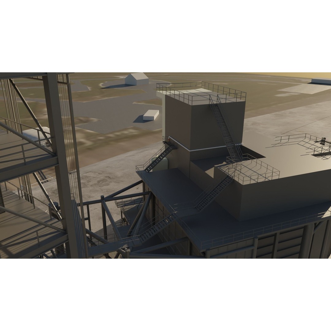 Kennedy Space Center Launch Complex 39-A 3D Model – Low Poly Game Asset, FBX - View 15