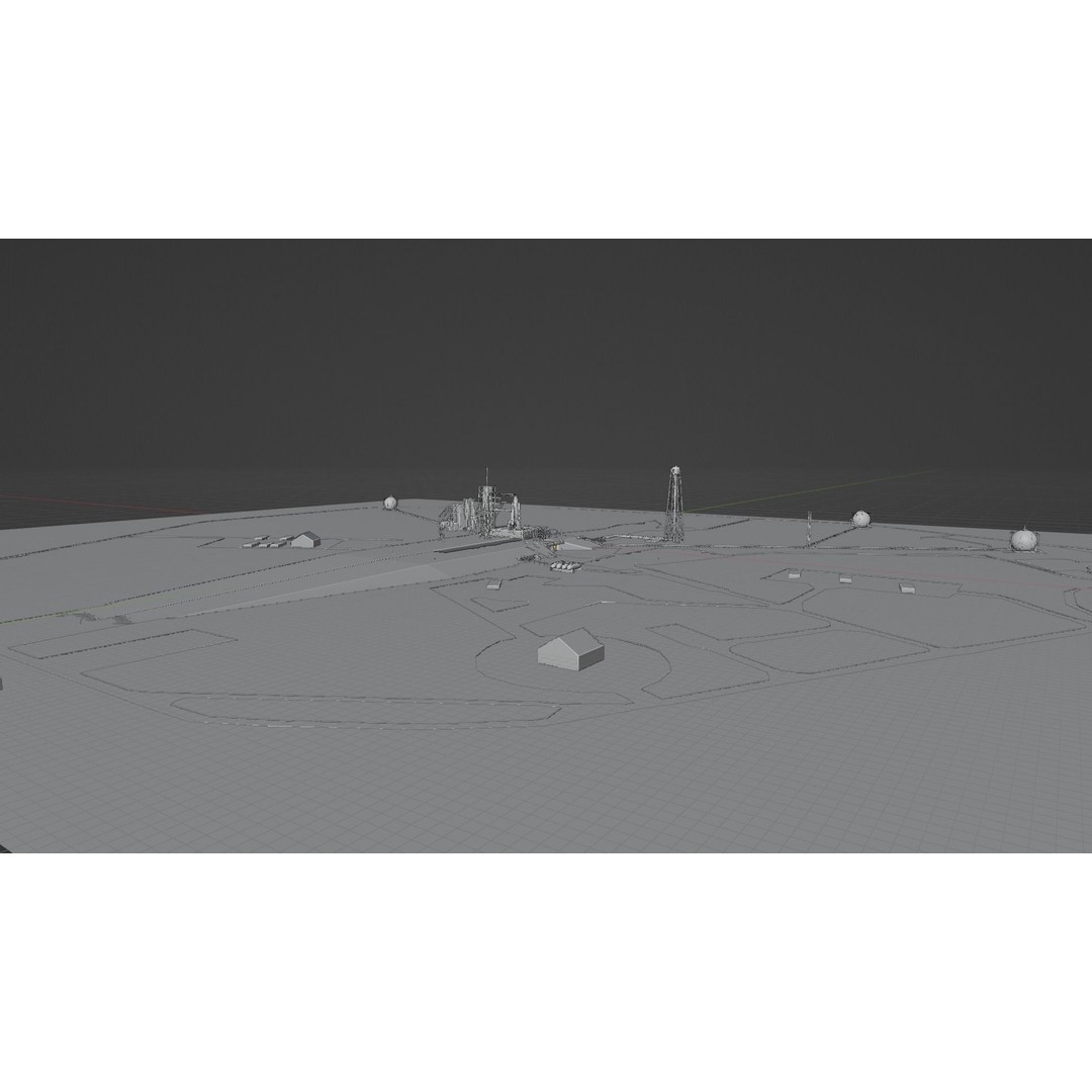 Kennedy Space Center Launch Complex 39-A 3D Model – Low Poly Game Asset, FBX - View 18