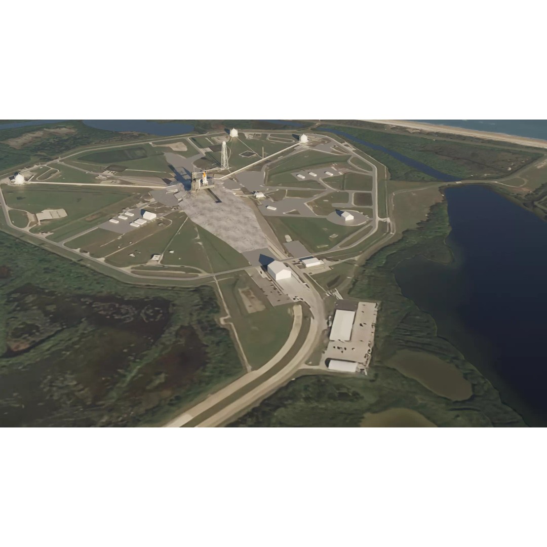 Kennedy Space Center Launch Complex 39-A 3D Model – Low Poly Game Asset, FBX - View 2