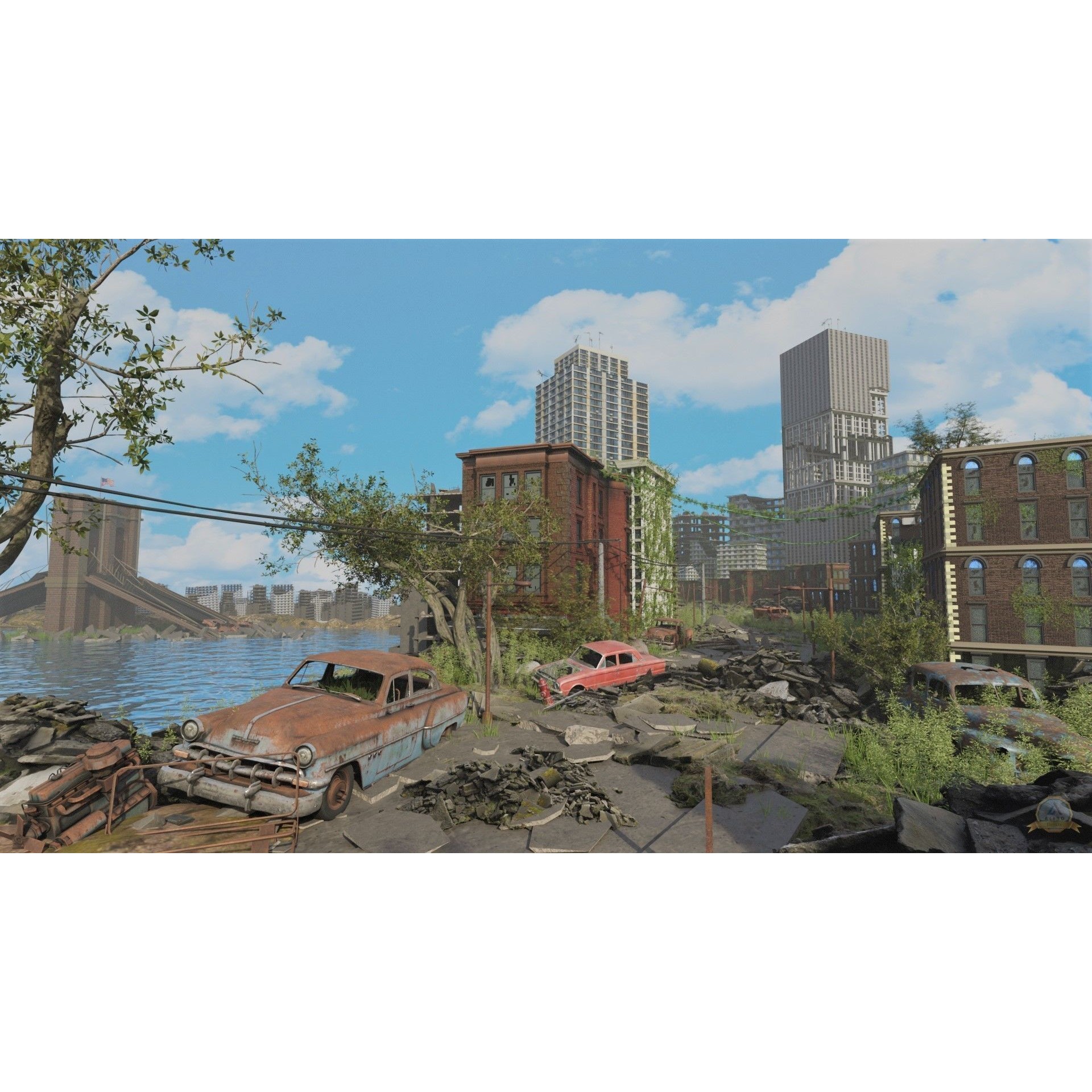 Post-apocalyptic Abandoned City - Extremely Detailed 3D Model