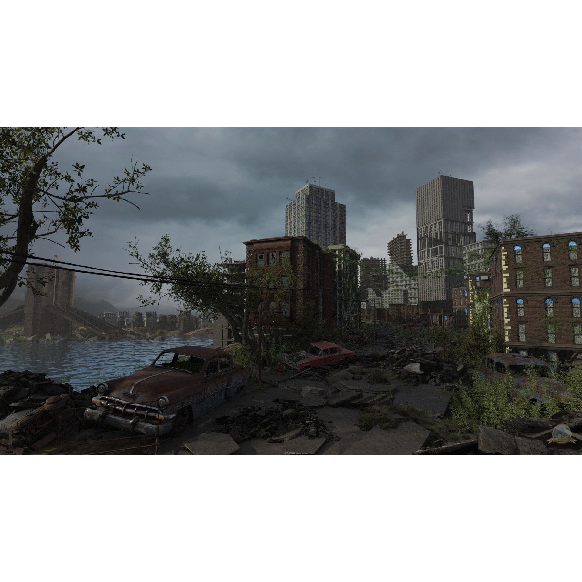 Post-apocalyptic Abandoned City - Extremely Detailed 3D Model - View 10