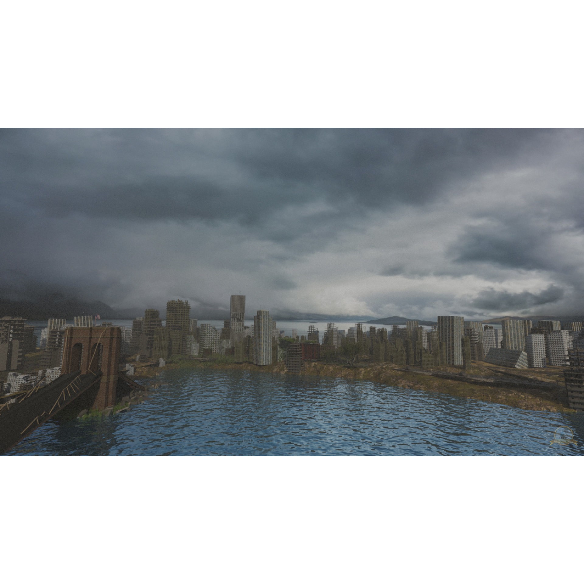 Post-apocalyptic Abandoned City - Extremely Detailed 3D Model - View 11