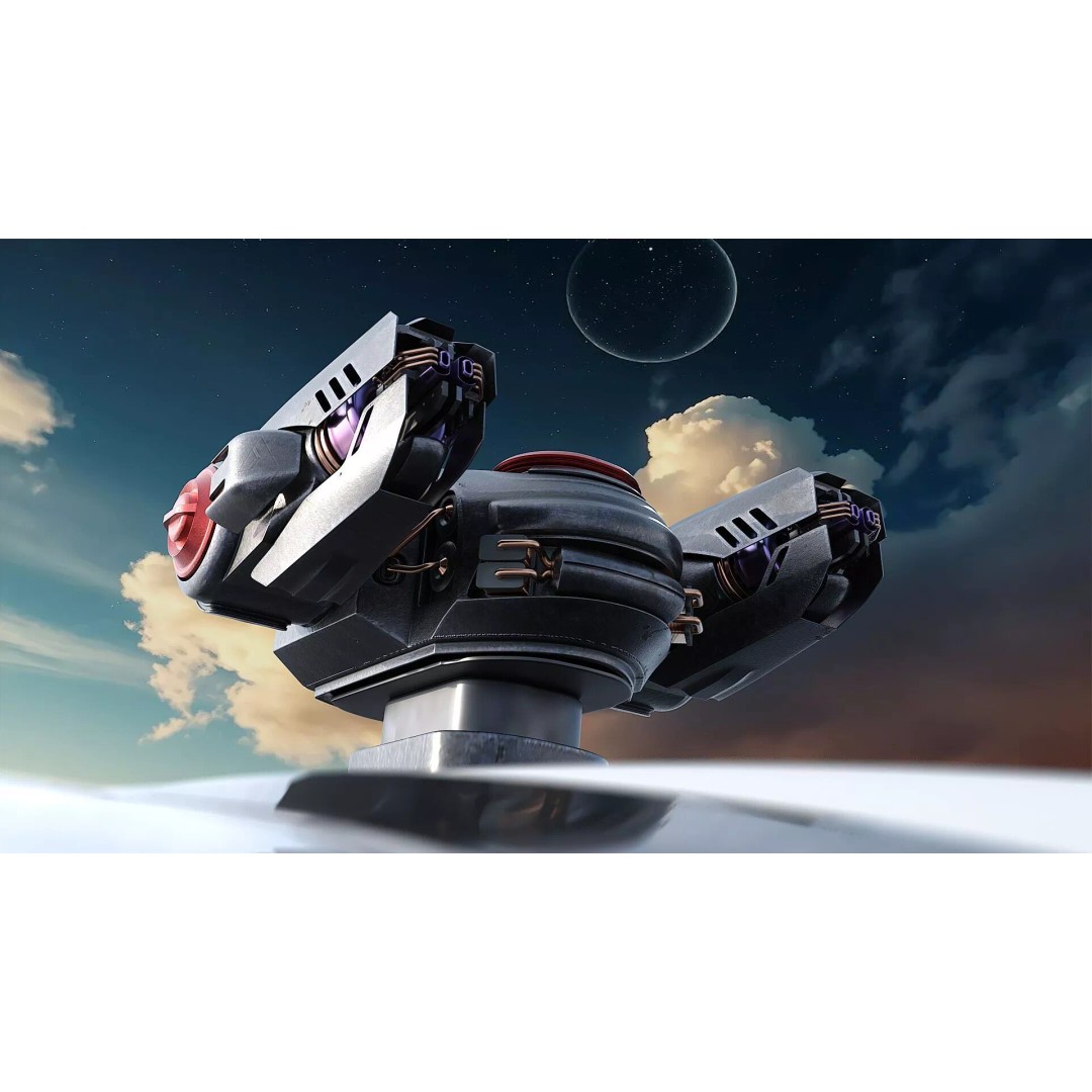 Sci Fi Heavy Defense Gun Mount 3D Model – High Poly PBR Turret Asset - View 4