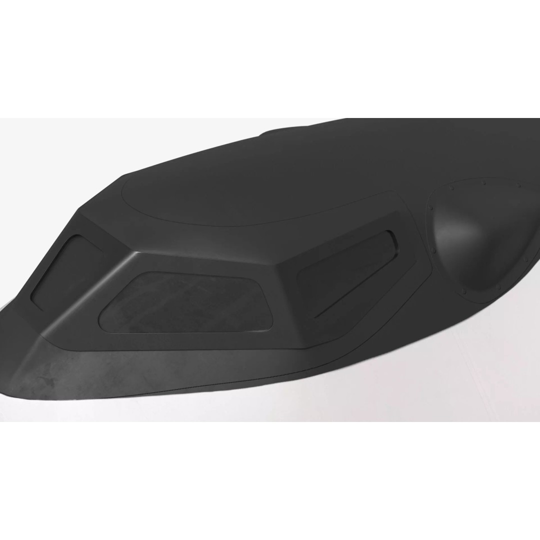 Compact Orbital Shuttle 3D Model – Futuristic Spacecraft, FBX - View 10