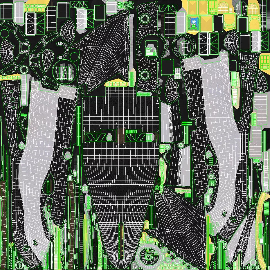 Compact Orbital Shuttle 3D Model – Futuristic Spacecraft, FBX - View 21
