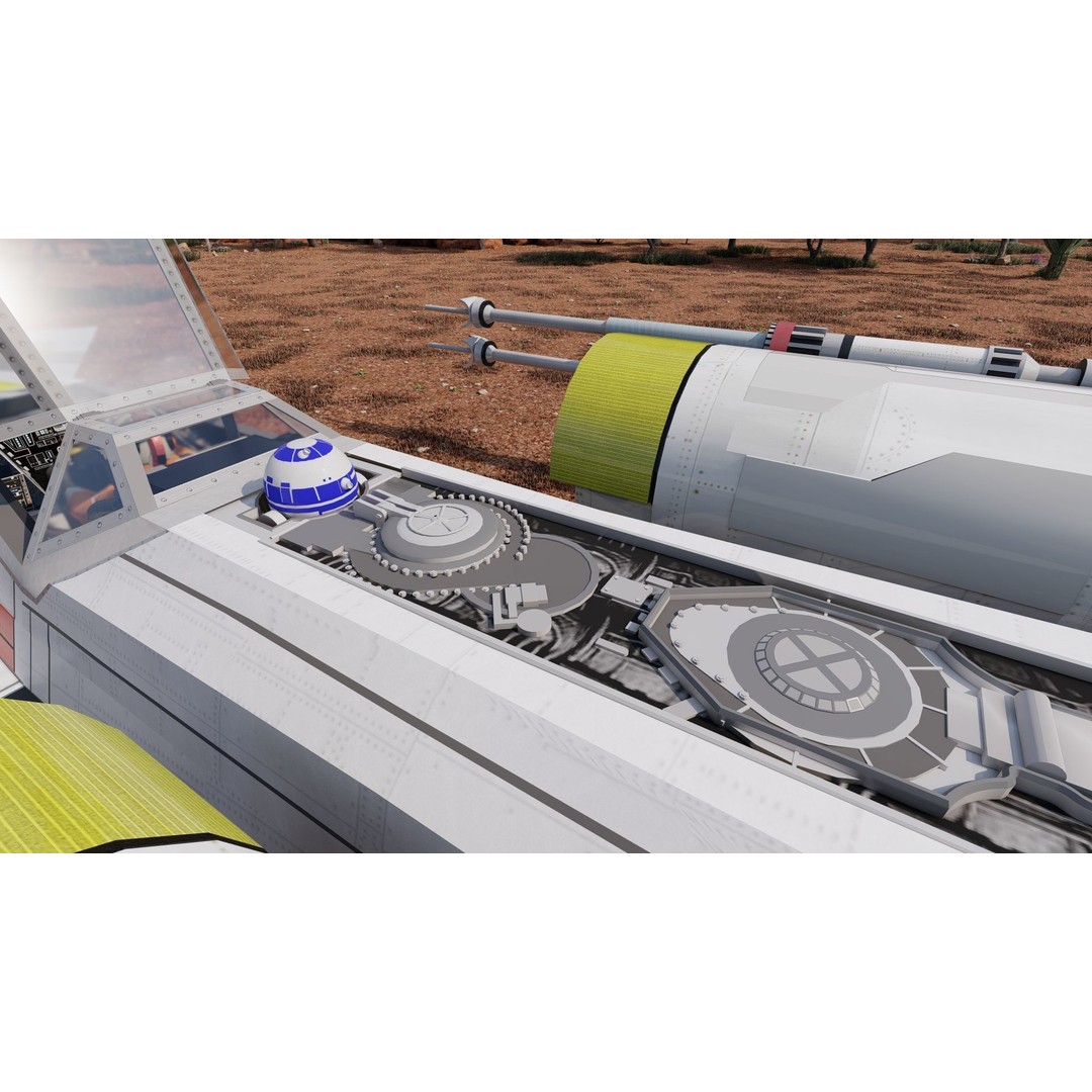 X-Wing 3D Model – Highly Detailed Sci-Fi Starship, FBX & OBJ - View 16