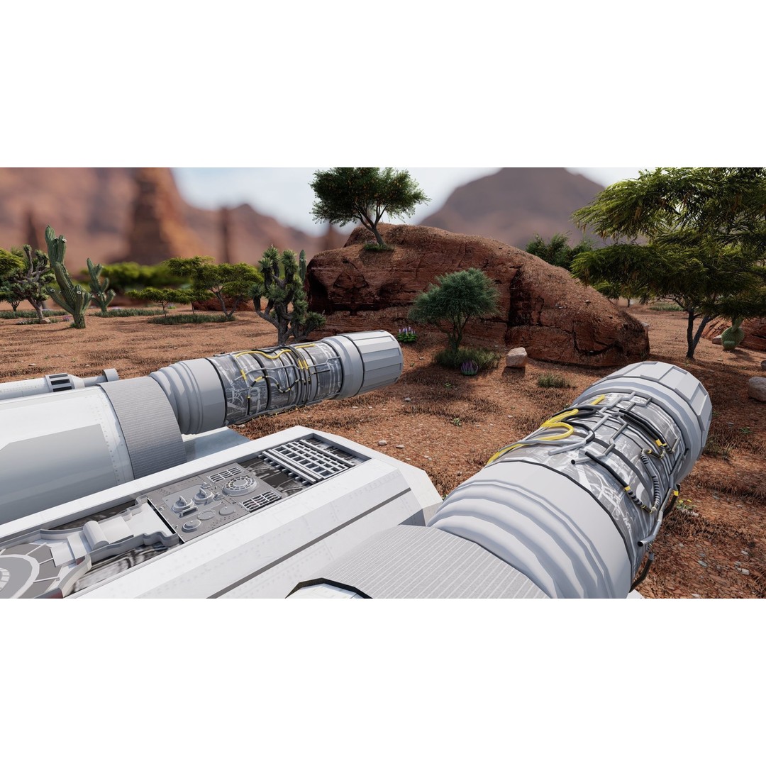 X-Wing 3D Model – Highly Detailed Sci-Fi Starship, FBX & OBJ - View 17