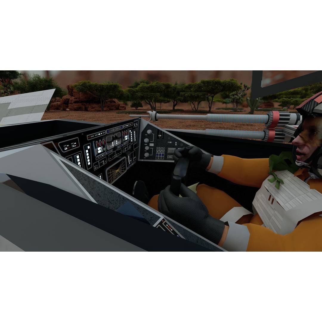 X-Wing 3D Model – Highly Detailed Sci-Fi Starship, FBX & OBJ - View 21
