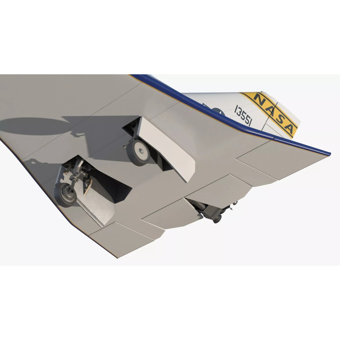Martin Marietta X-24B 3D Model – Simplified Design, PBR Textures, FBX - View 10