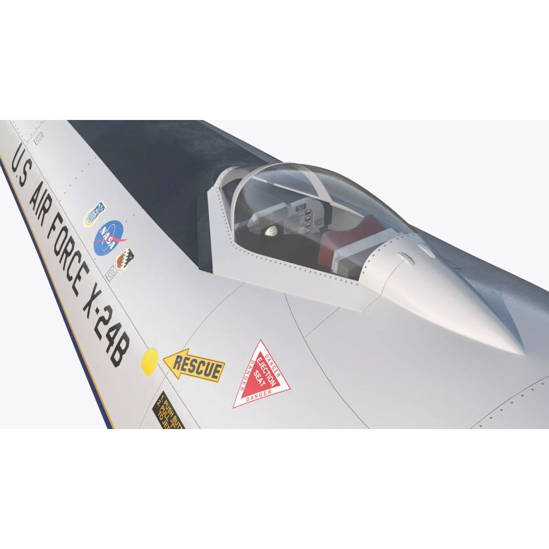 Martin Marietta X-24B 3D Model – Simplified Design, PBR Textures, FBX - View 12