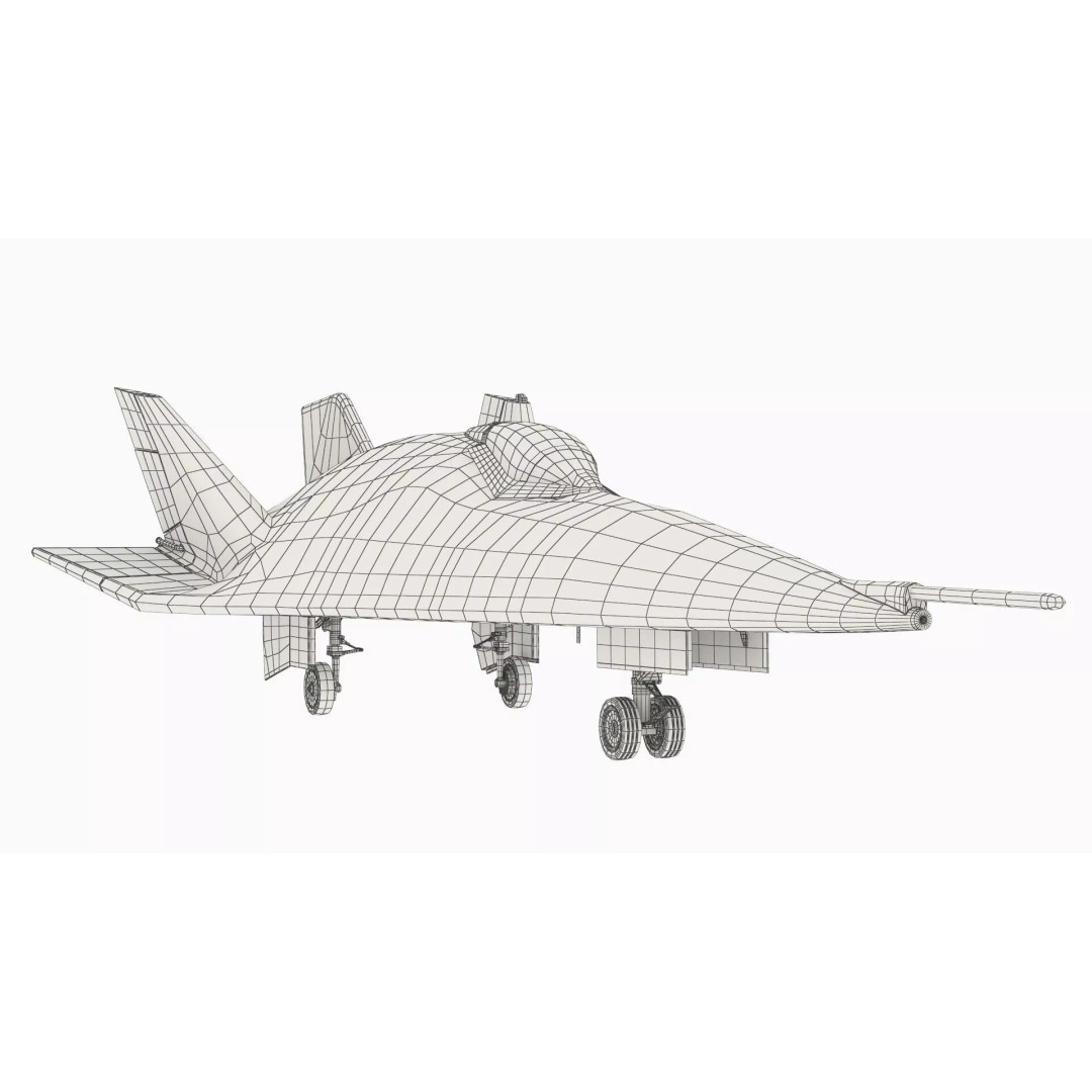 Martin Marietta X-24B 3D Model – Simplified Design, PBR Textures, FBX - View 16
