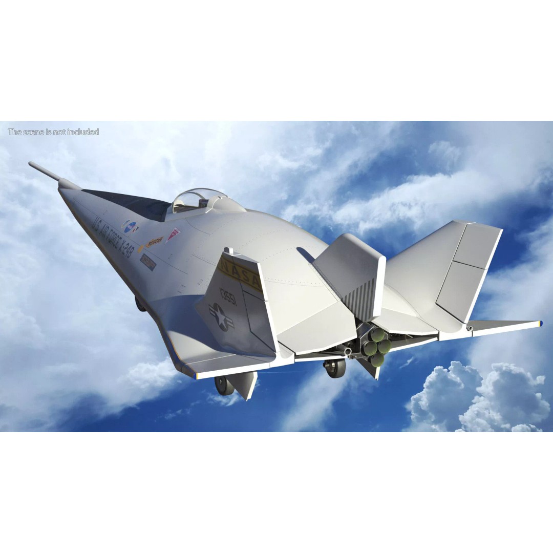 Martin Marietta X-24B 3D Model – Simplified Design, PBR Textures, FBX - View 4