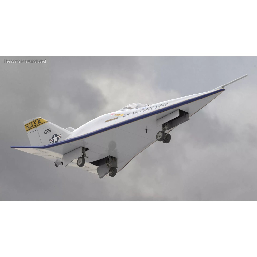 Martin Marietta X-24B 3D Model – Simplified Design, PBR Textures, FBX - View 5