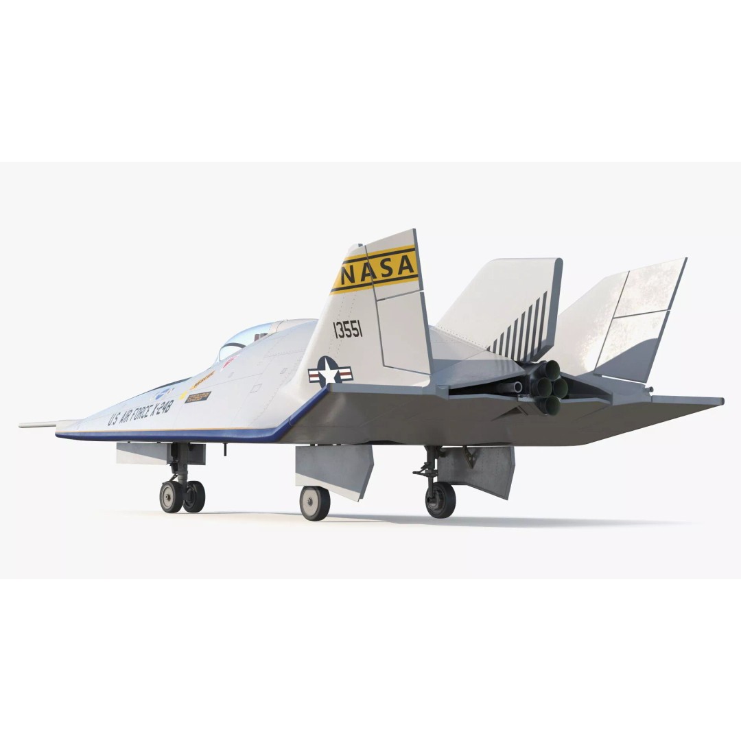 Martin Marietta X-24B 3D Model – Simplified Design, PBR Textures, FBX - View 8