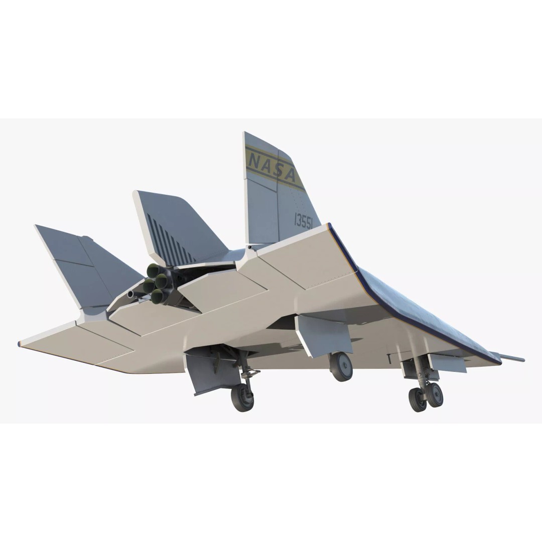 Martin Marietta X-24B 3D Model – Simplified Design, PBR Textures, FBX - View 9