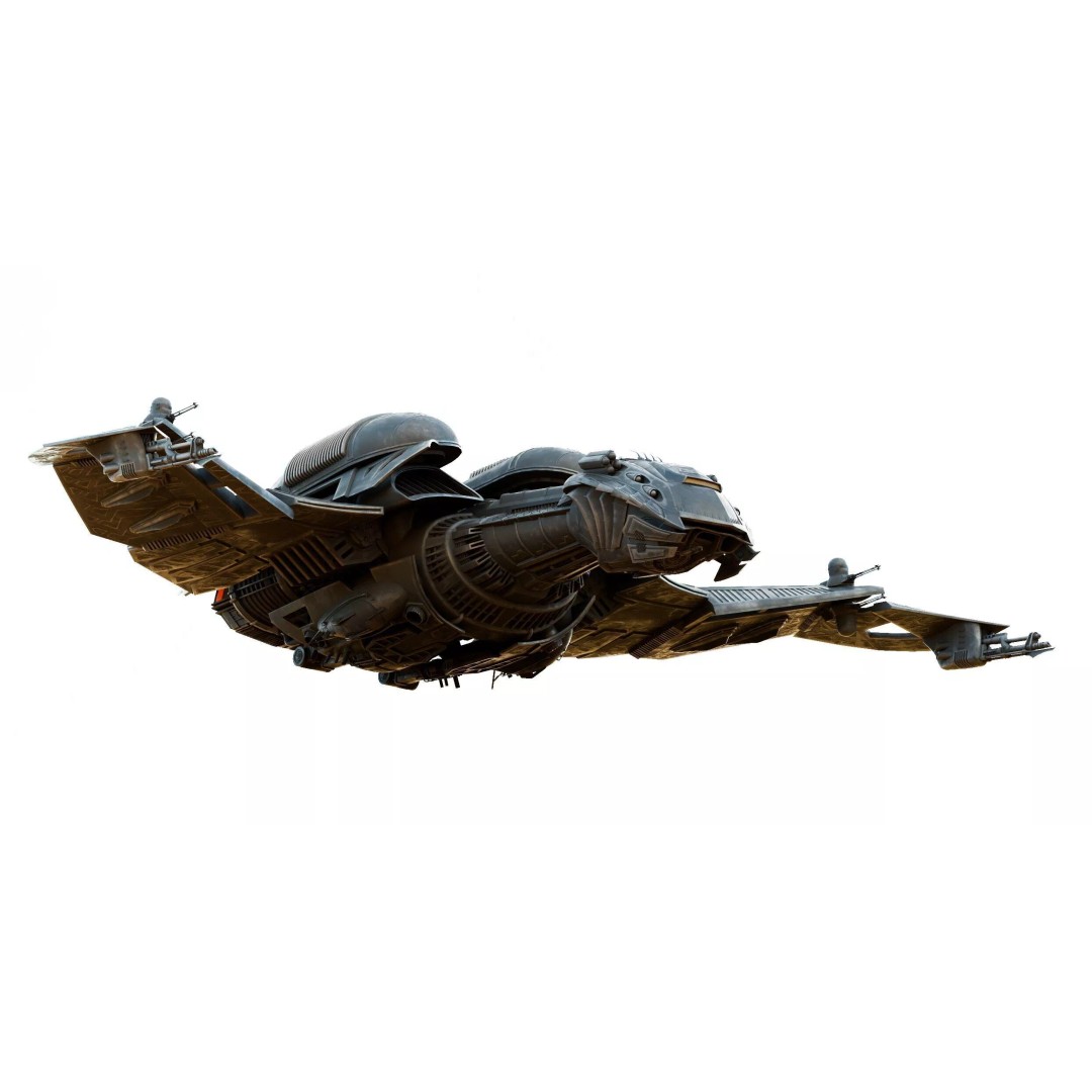 Bird of Prey Starship 3D Model – Original Concept Design, Game-Ready FBX - View 2
