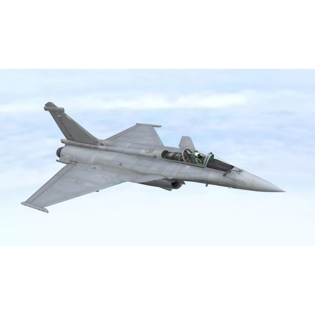 Fighter Jet 3D Model – Low Poly Game Ready Aircraft, FBX, PBR - View 8