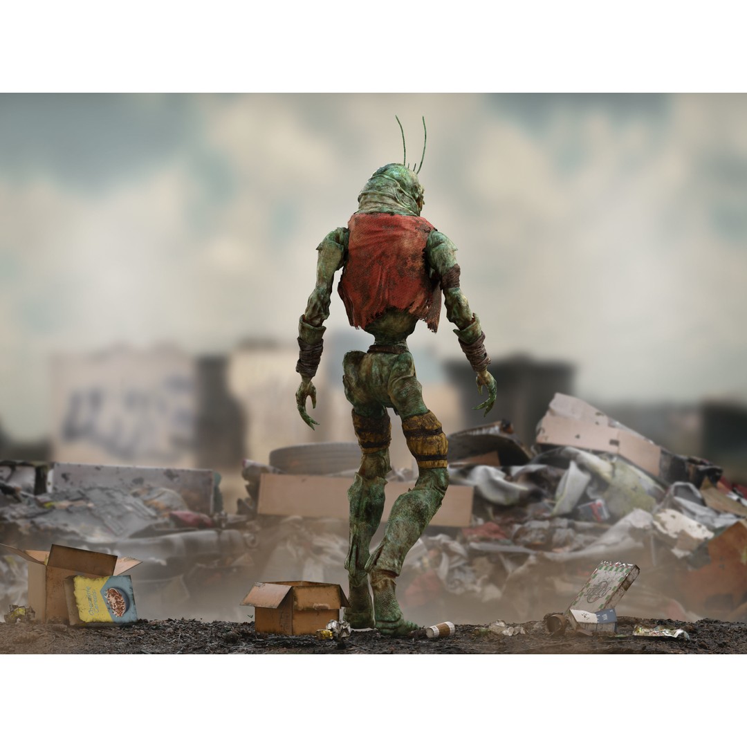 Alien Prawn 3D Model – Low Poly Rigged Character, FBX, OBJ - View 8