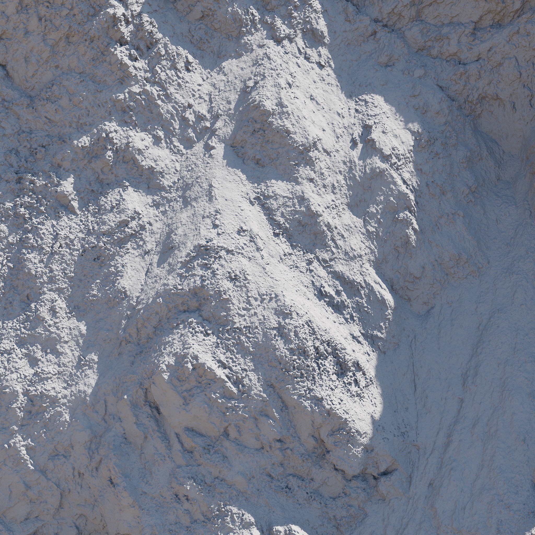 Large Coast Cliff - Low-Poly Game-Ready 3D Model - View 16