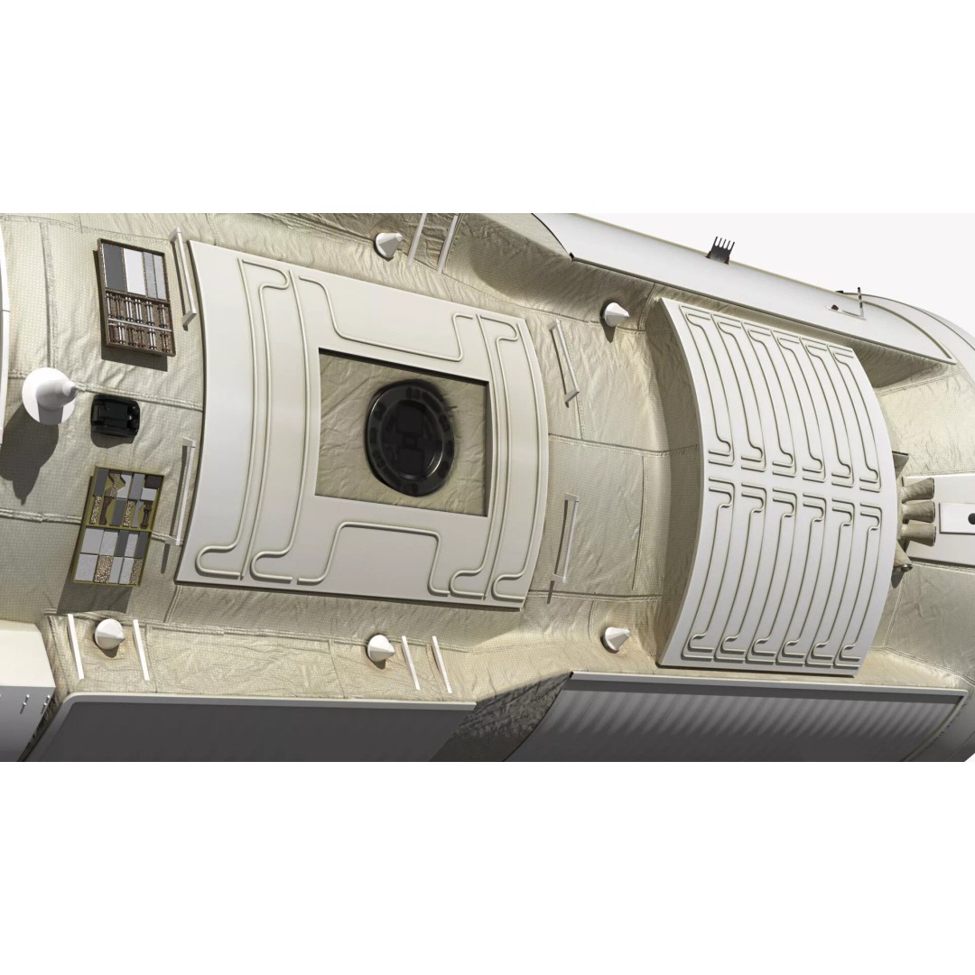 ISS Orbital Cargo Station Module 3D Model – High Quality PBR Asset, FBX - View 10