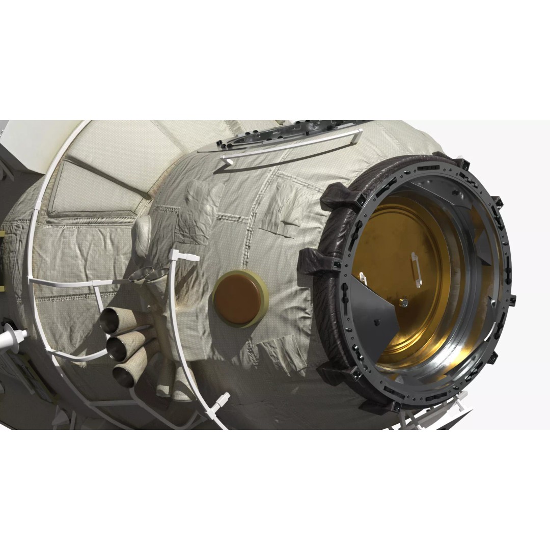 ISS Orbital Cargo Station Module 3D Model – High Quality PBR Asset, FBX - View 11