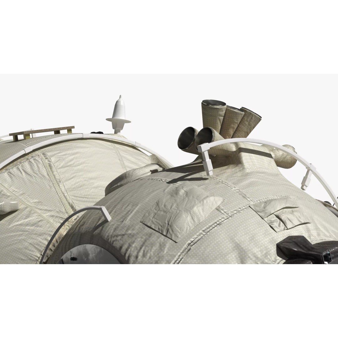 ISS Orbital Cargo Station Module 3D Model – High Quality PBR Asset, FBX - View 14