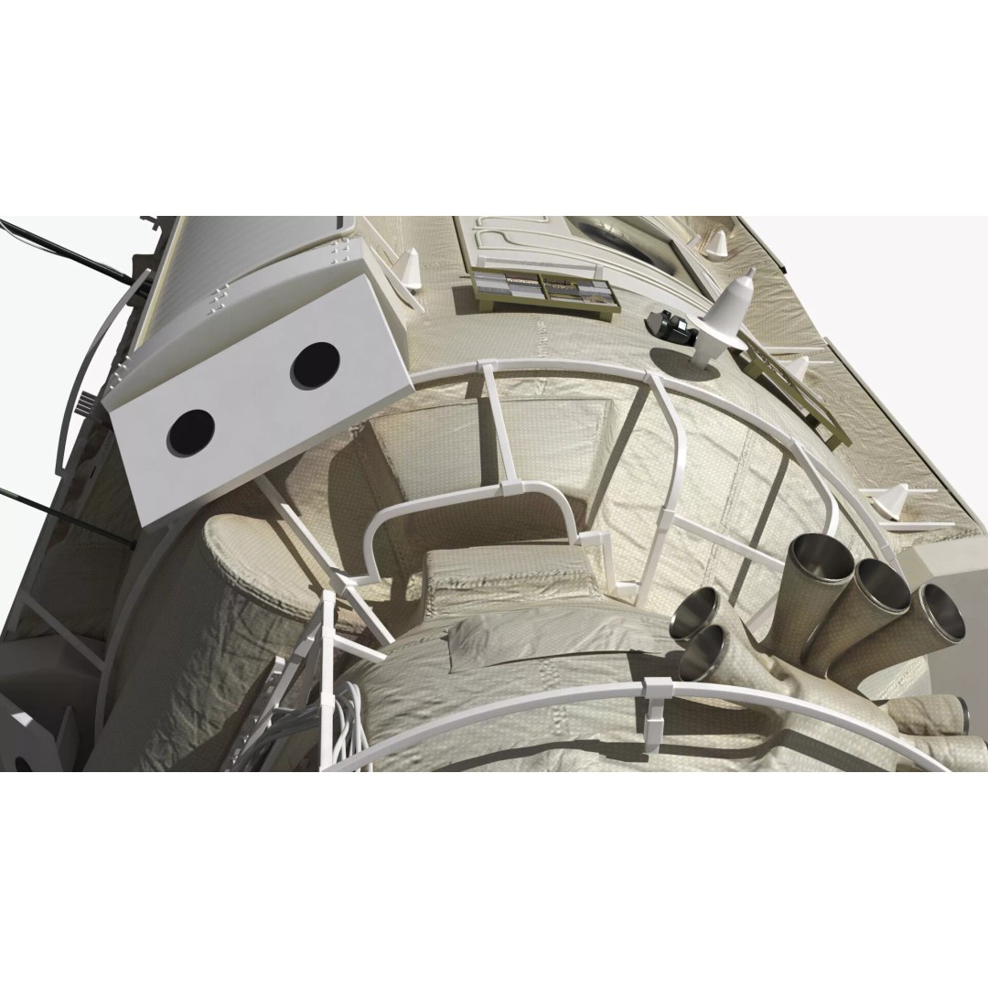 ISS Orbital Cargo Station Module 3D Model – High Quality PBR Asset, FBX - View 15
