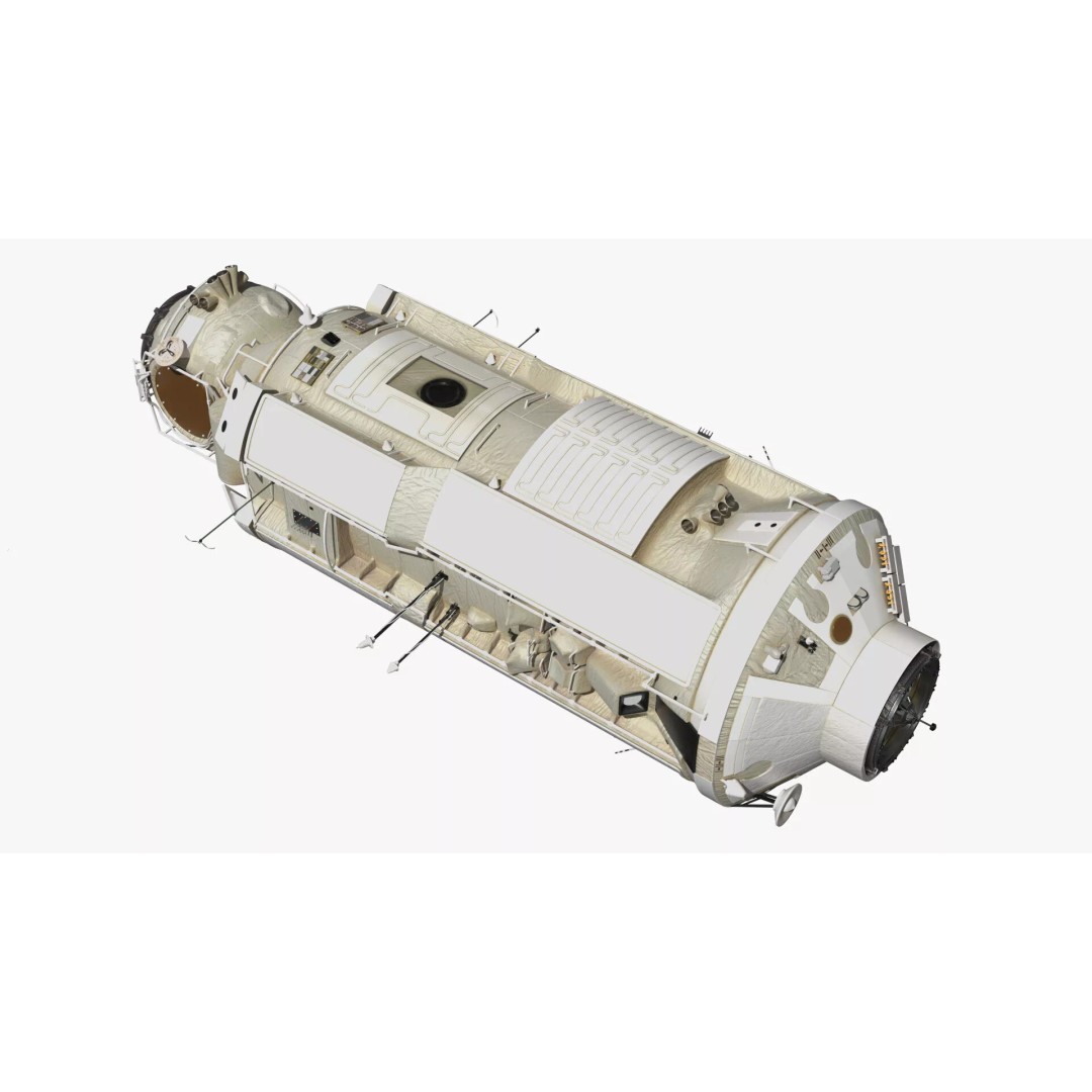 ISS Orbital Cargo Station Module 3D Model – High Quality PBR Asset, FBX - View 5