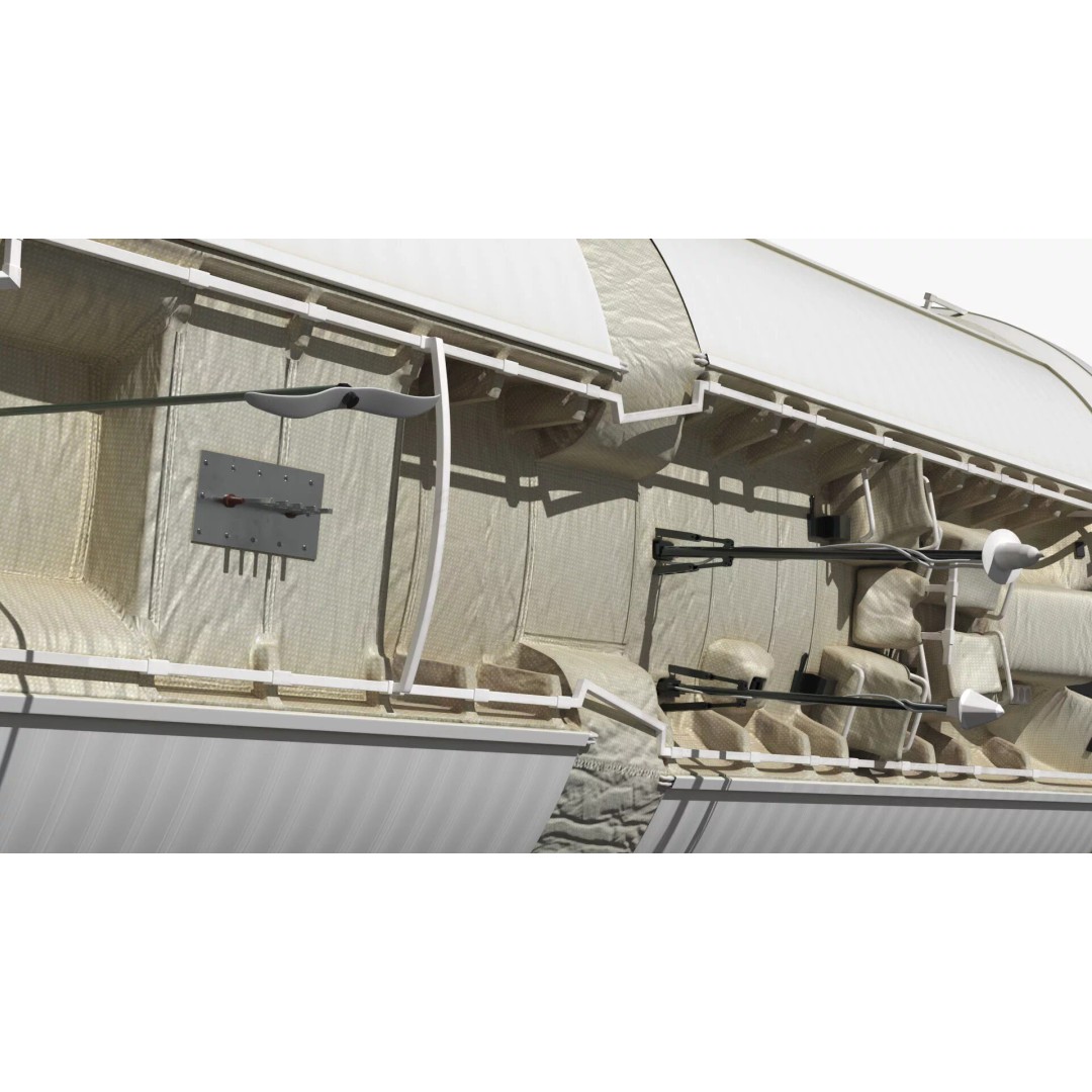 ISS Orbital Cargo Station Module 3D Model – High Quality PBR Asset, FBX - View 7
