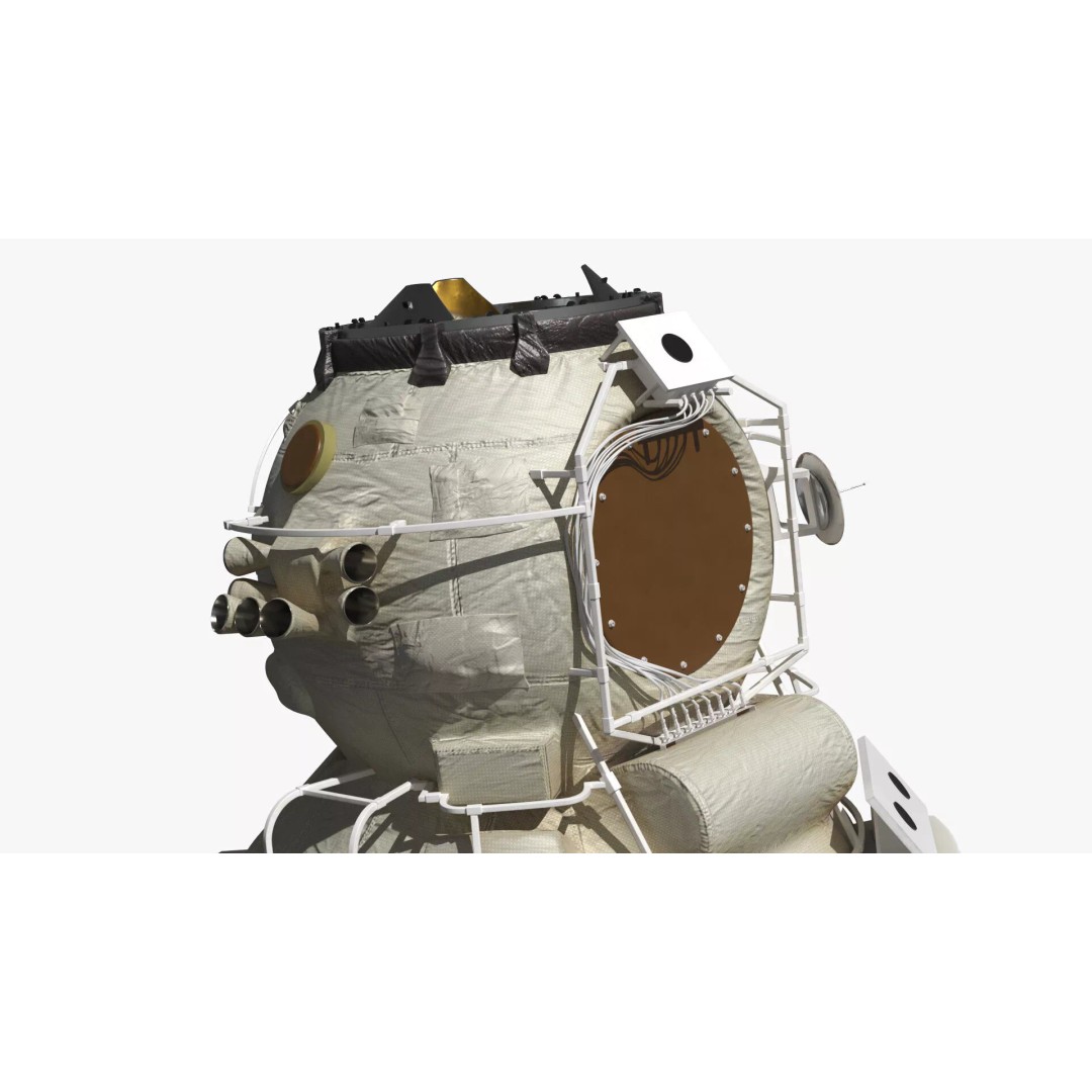 ISS Orbital Cargo Station Module 3D Model – High Quality PBR Asset, FBX - View 9