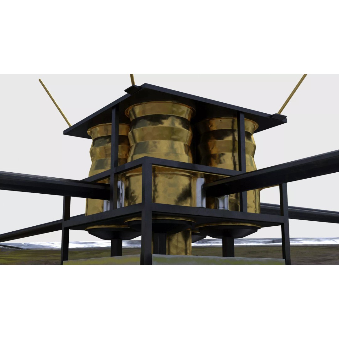 Satellite with Solar Sail 3D Model – High-Quality PBR Asset for Animation - View 13