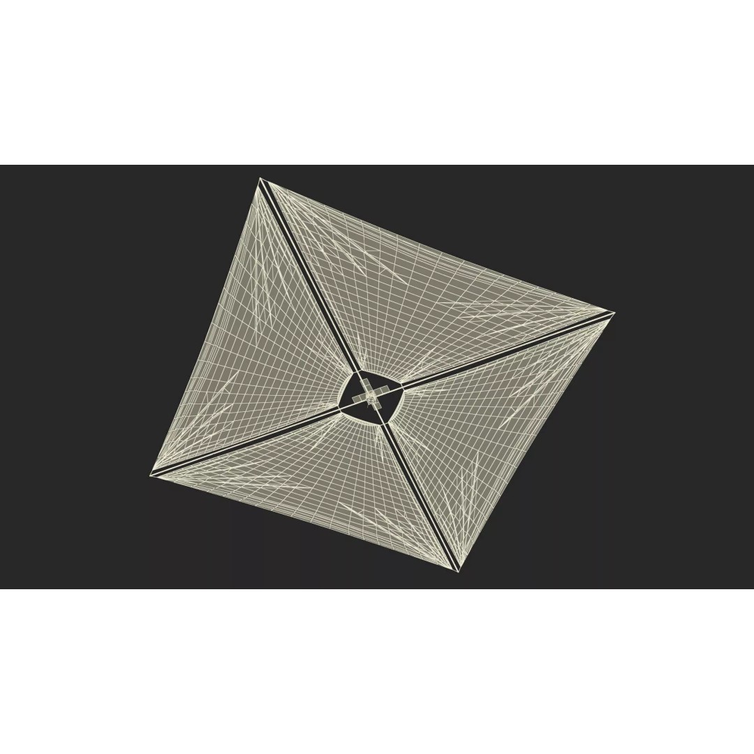 Satellite with Solar Sail 3D Model – High-Quality PBR Asset for Animation - View 23