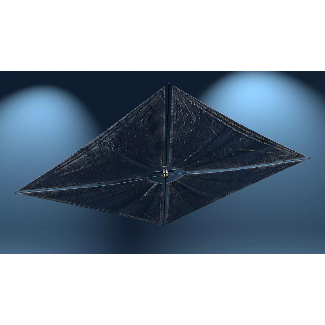Satellite with Solar Sail 3D Model – High-Quality PBR Asset for Animation - View 7