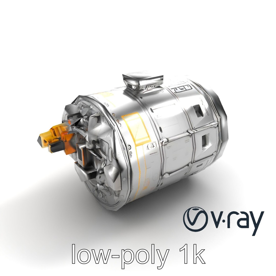 Galileo NASA Probe 3D Model – Low Poly Spacecraft, FBX, PBR Textures - View 10