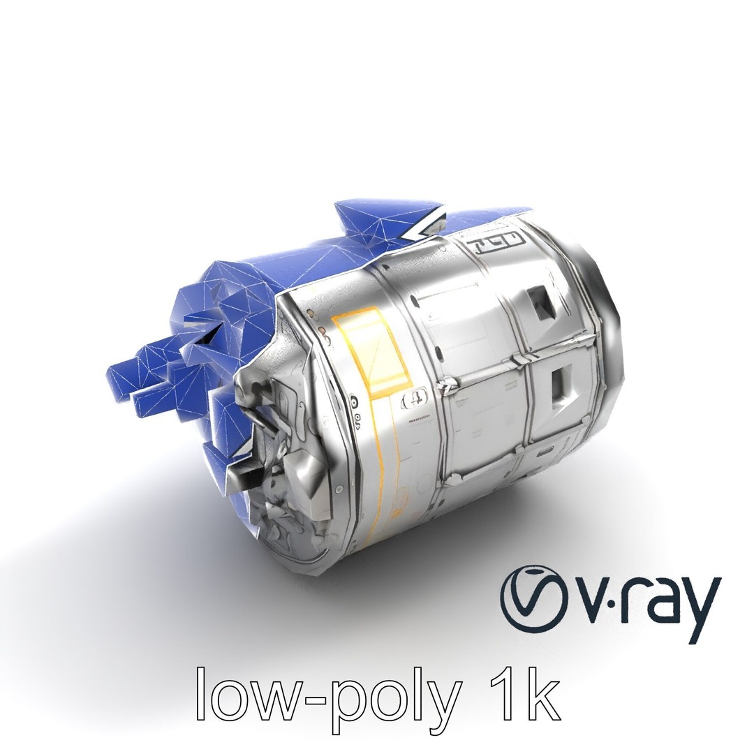 Galileo NASA Probe 3D Model – Low Poly Spacecraft, FBX, PBR Textures - View 25