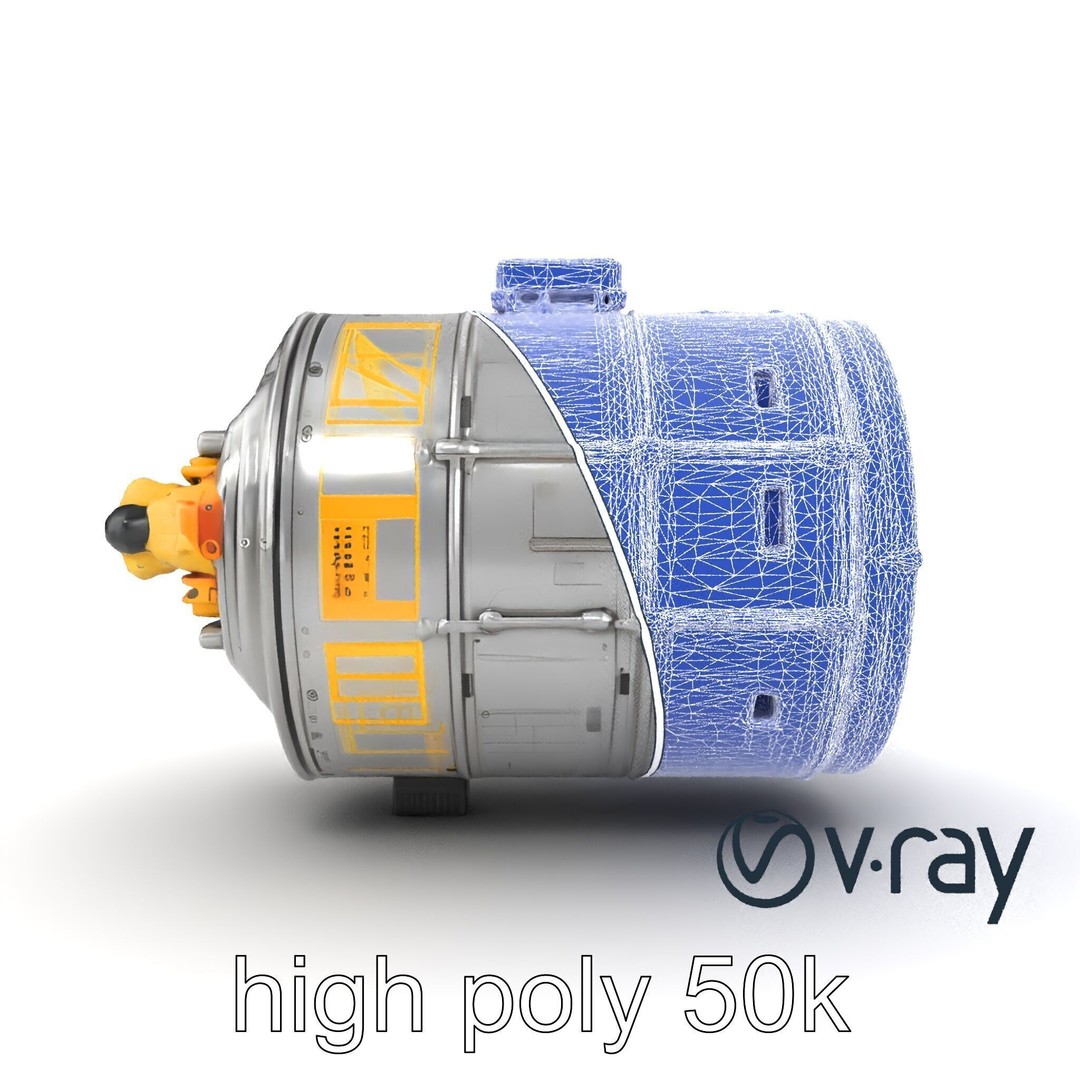Galileo NASA Probe 3D Model – Low Poly Spacecraft, FBX, PBR Textures - View 31