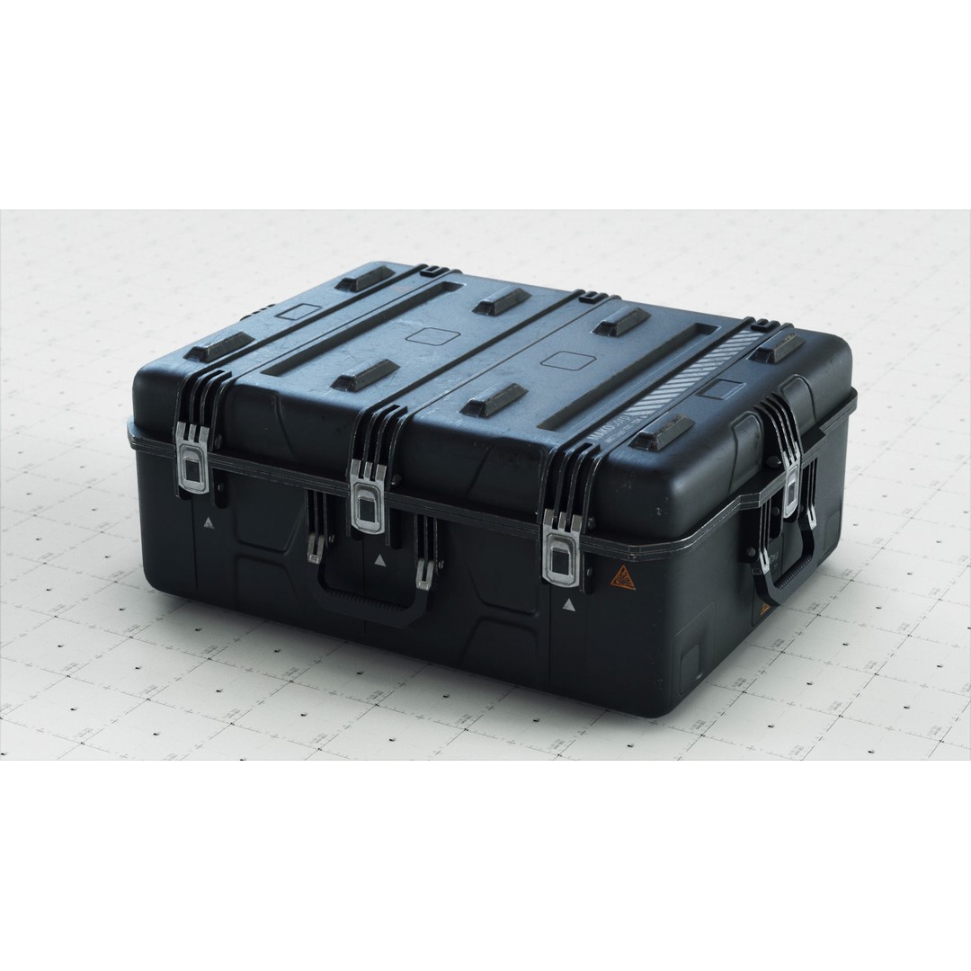 SciFi Crate 3D Model – Low Poly PBR Asset, Game Ready FBX - View 16