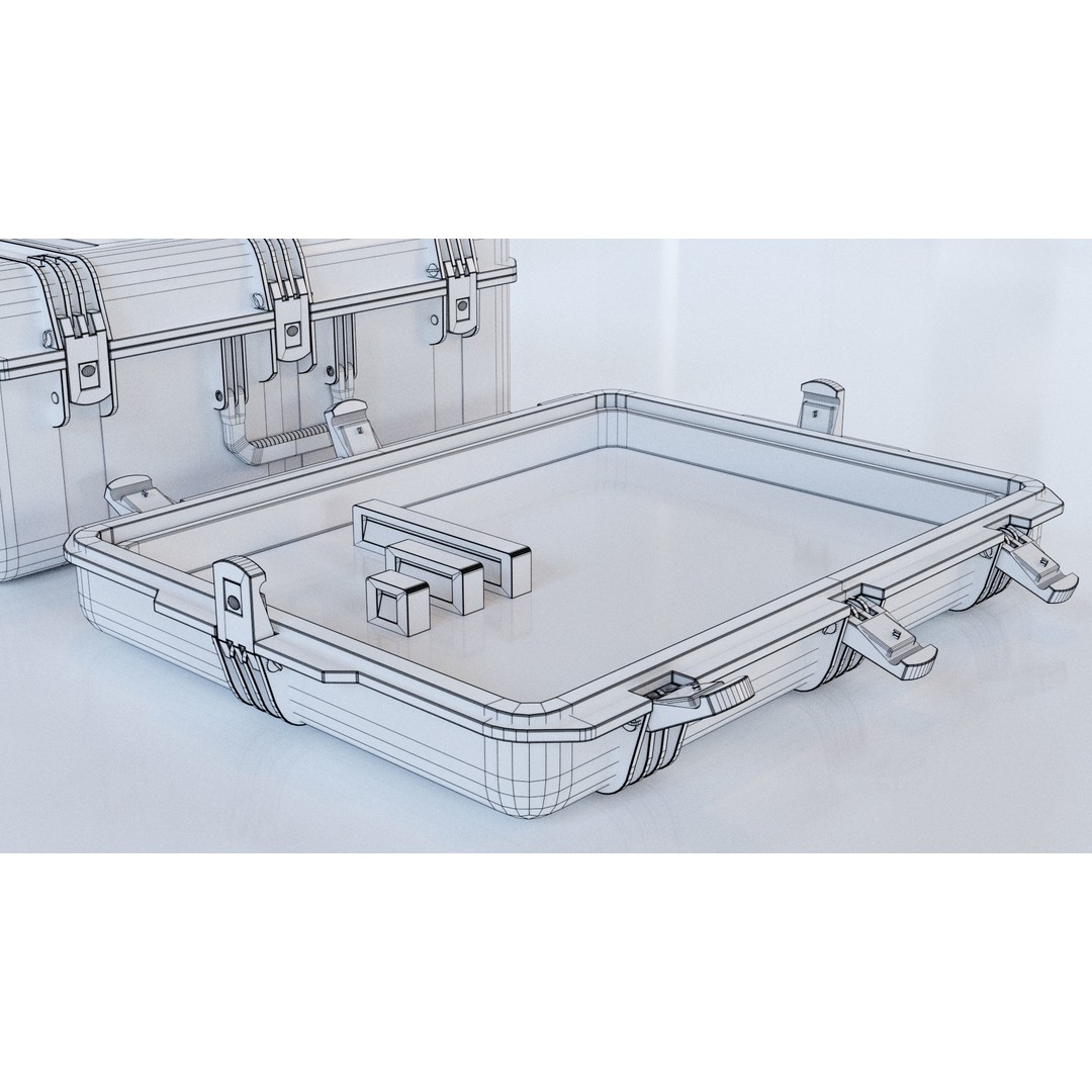 SciFi Crate 3D Model – Low Poly PBR Asset, Game Ready FBX - View 8