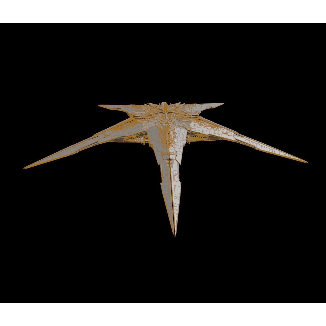 Starbase 3D Model – Futuristic Spaceship Design, FBX, Blender - View 13