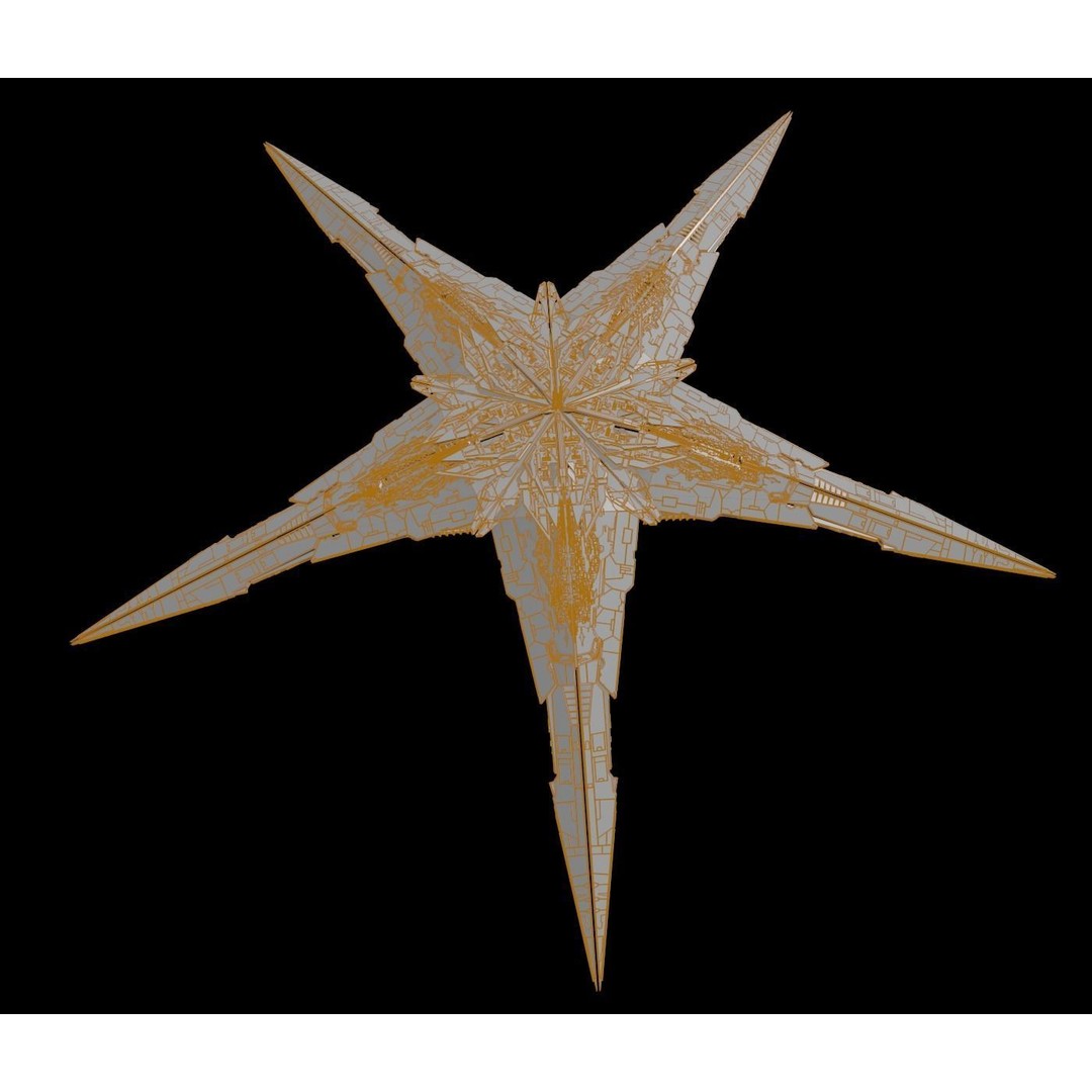 Starbase 3D Model – Futuristic Spaceship Design, FBX, Blender - View 14