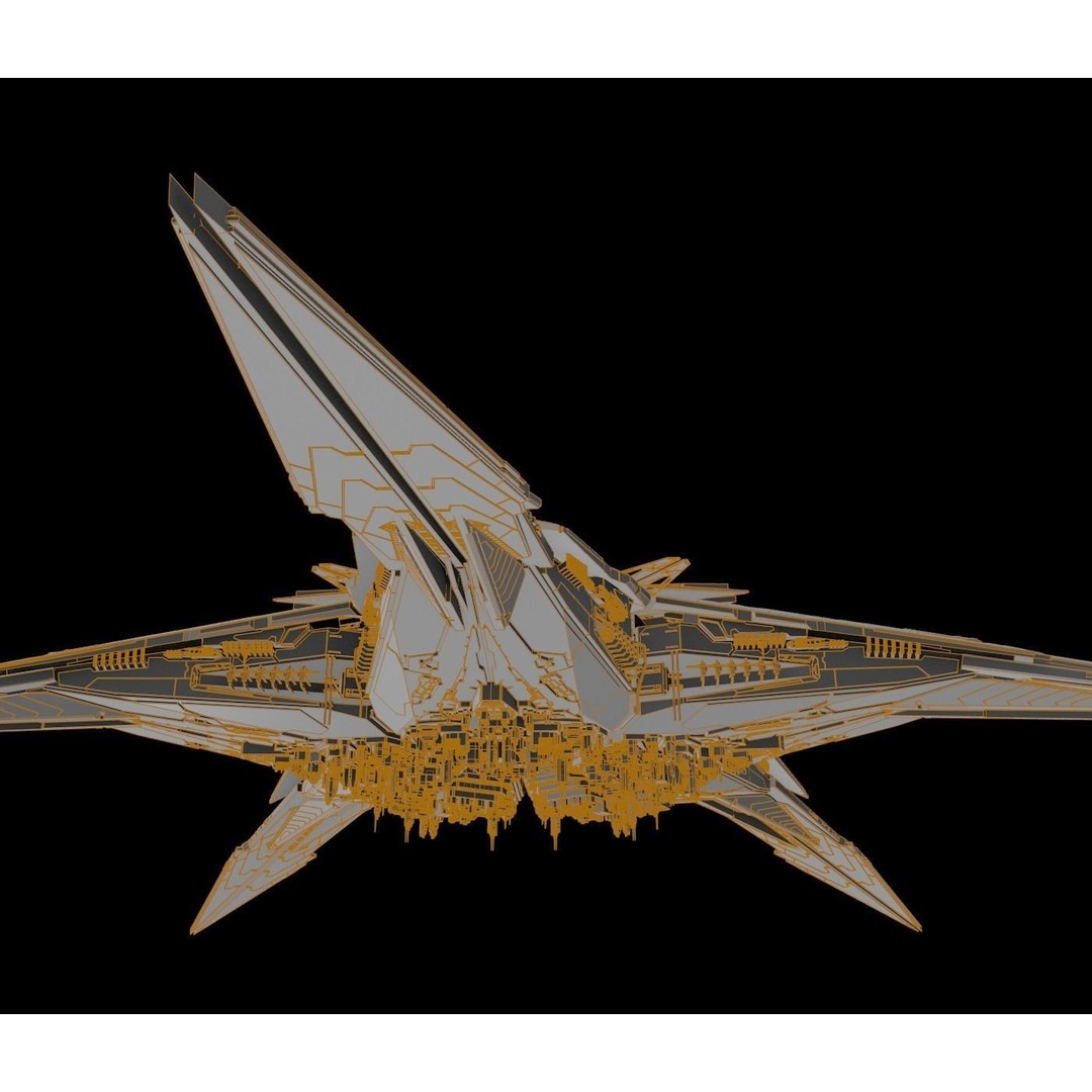 Starbase 3D Model – Futuristic Spaceship Design, FBX, Blender - View 18