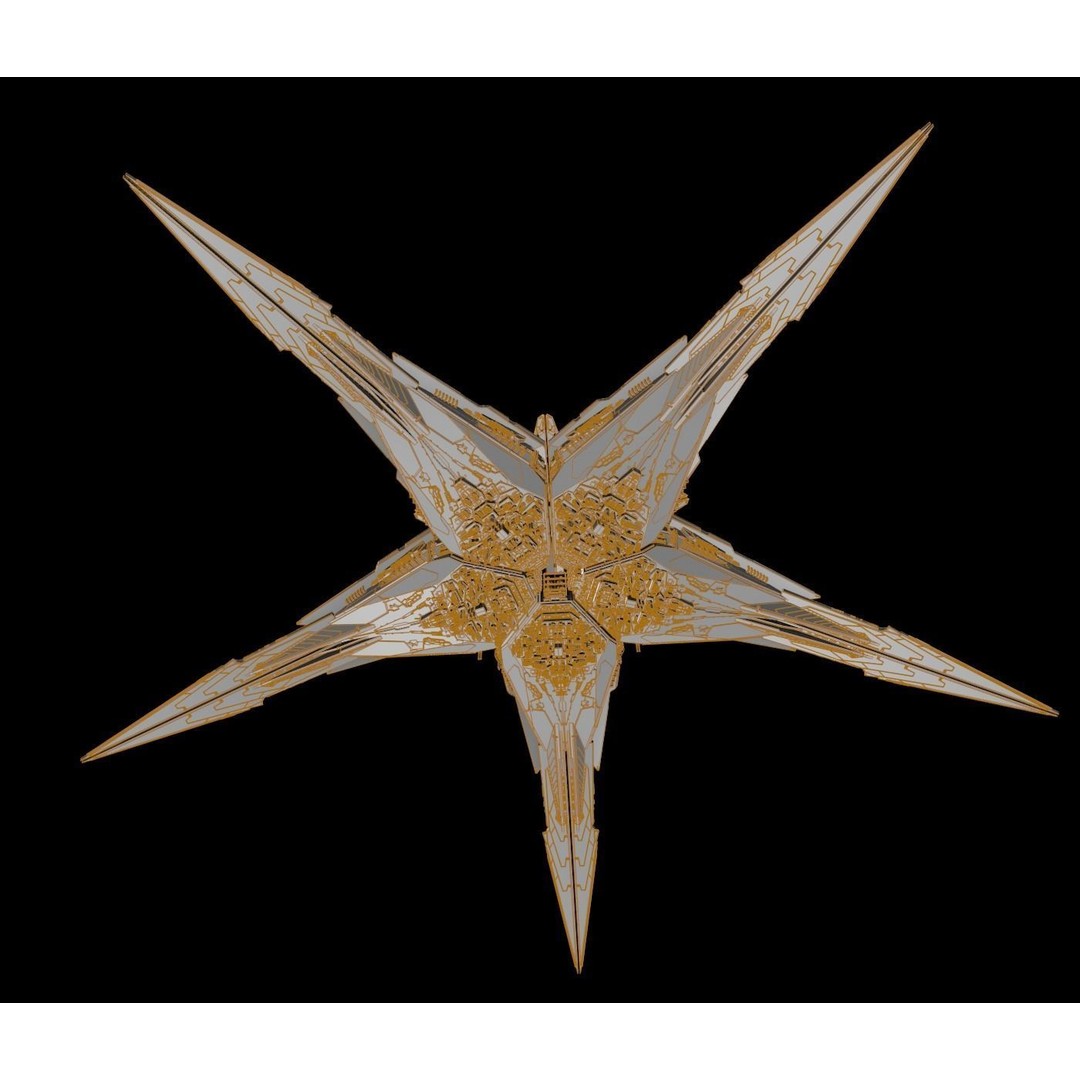 Starbase 3D Model – Futuristic Spaceship Design, FBX, Blender - View 20