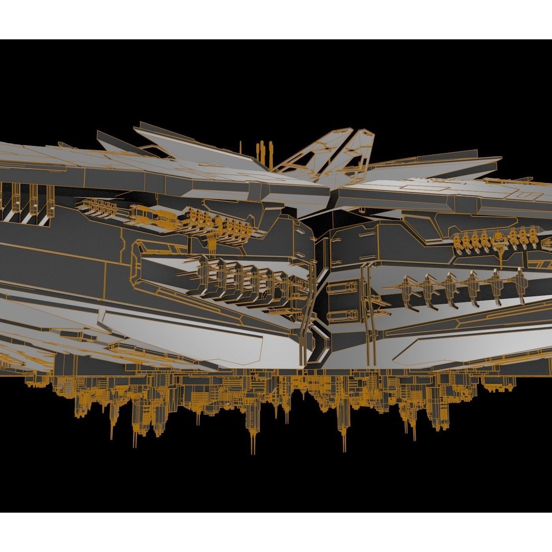 Starbase 3D Model – Futuristic Spaceship Design, FBX, Blender - View 21